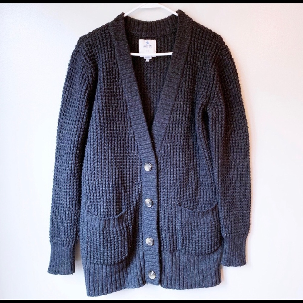 Aerie charcoal Knit Cardigan